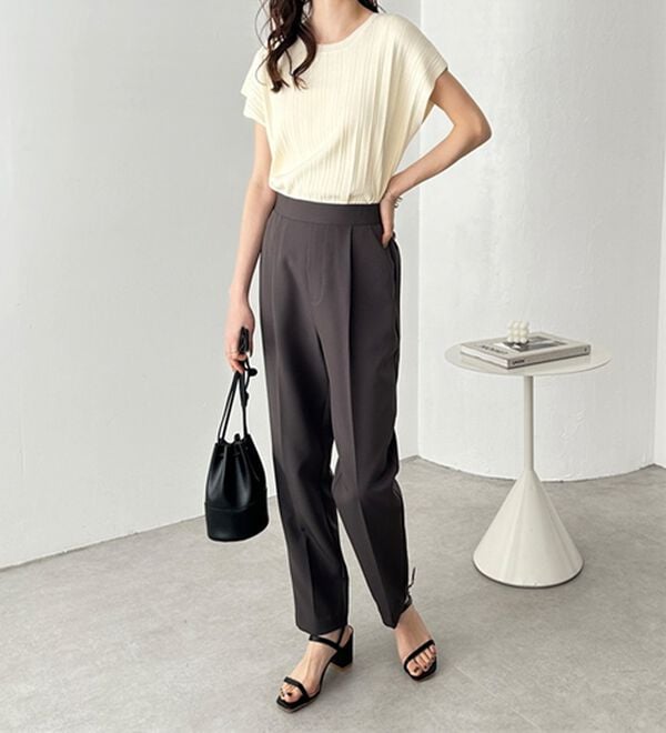 GeeRA（ジーラ）の「美脚きれい魅せ！テーパードパンツ（フルレングスパンツ）」｜詳細画像