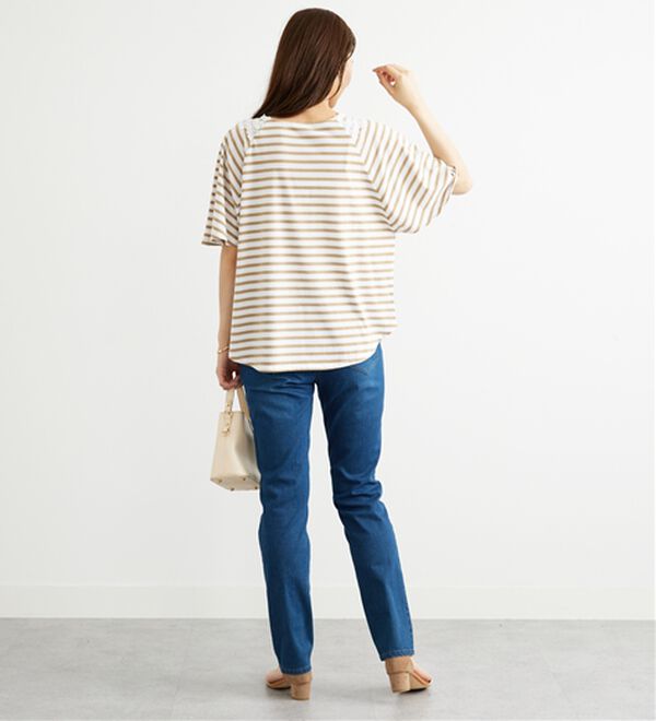 BELLUNA（ベルーナ）の「レース使いポンチョデザインプルオーバー（カットソー）」｜詳細画像