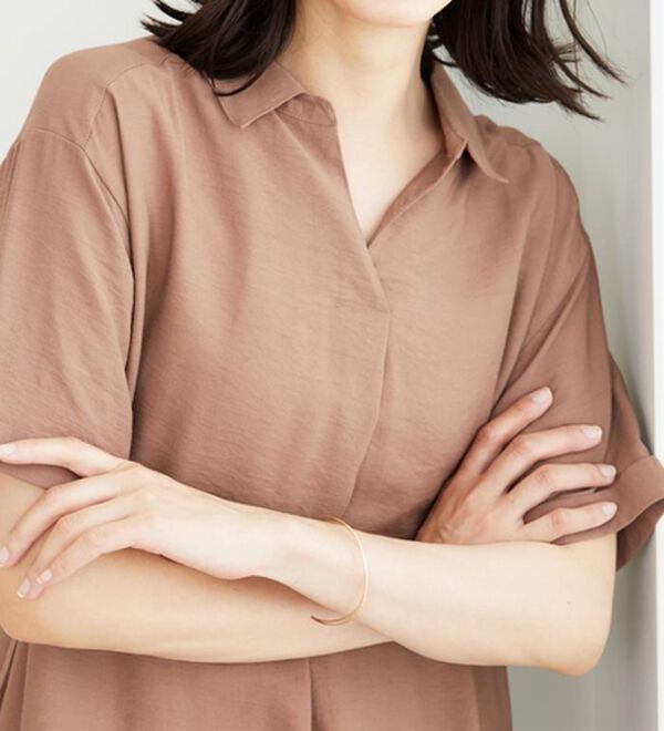 BELLUNA（ベルーナ）の「レーヨンナイロン素材シャツワンピース（その他ワンピース）」｜詳細画像