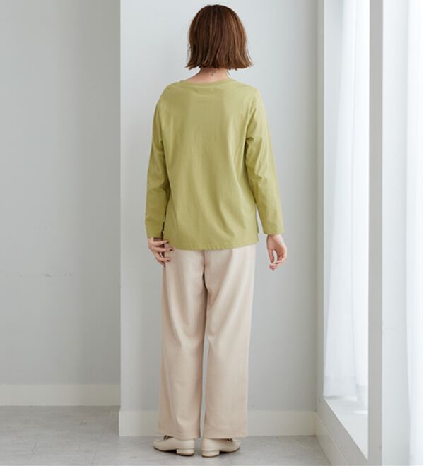 BELLUNA（ベルーナ）の「綿１００％大人顔サマ見えプルオーバー（カットソー）」｜詳細画像