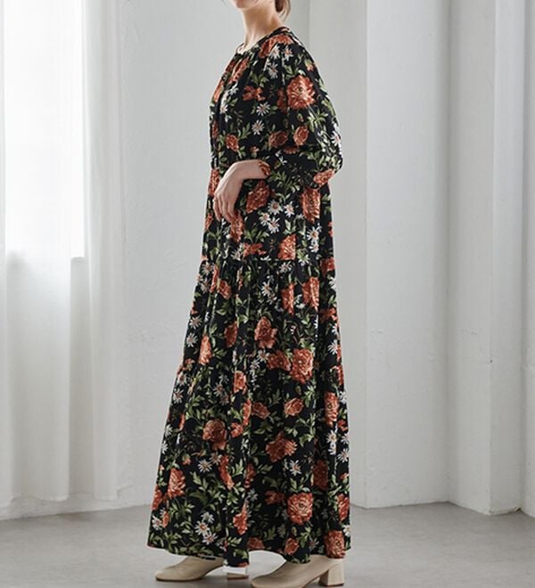 RANAN（ラナン）の「レトロフラワーティアードワンピ（その他ワンピース）」｜詳細画像