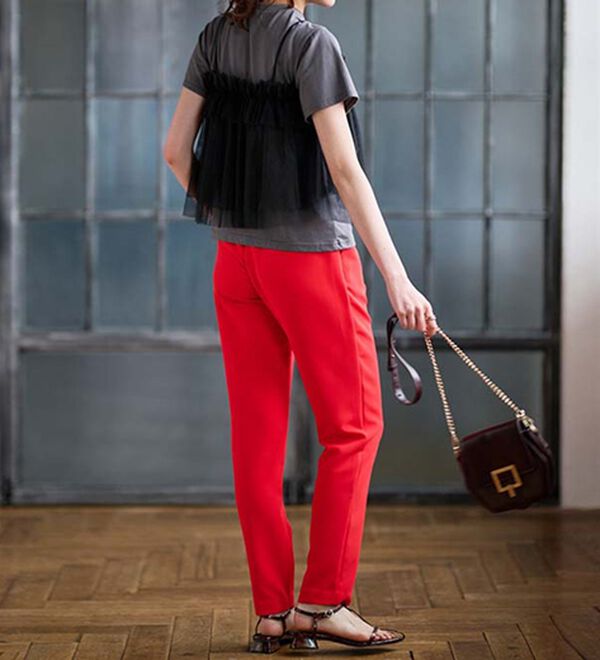 RANAN（ラナン）の「【選べる股下】美脚シルエットタックパンツ（フルレングスパンツ）」｜詳細画像