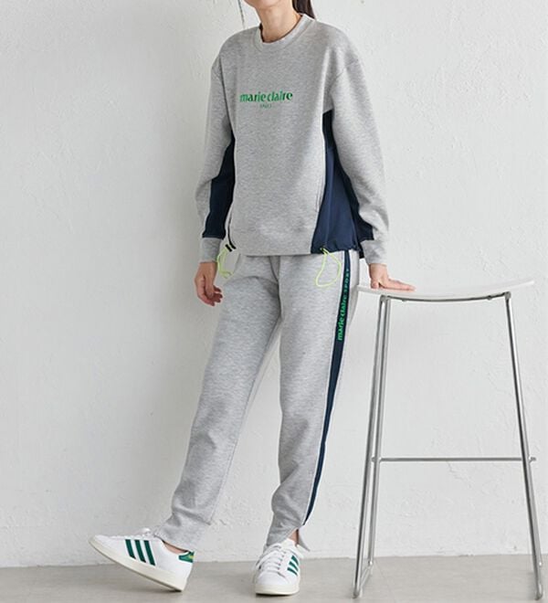 RANAN（ラナン）の「裾スリットジョガーパンツ＜ｍａｒｉｅ　Ｃｌａｉｒｅ　ＳＰＯＲＴ＞（フルレングスパンツ）」｜詳細画像