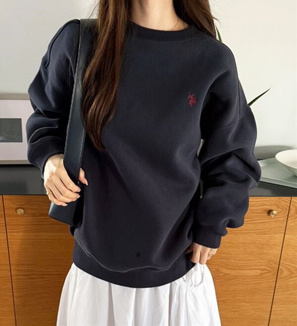 GeeRA（ジーラ）の「【U.S. POLO ASSN.】表ピーチ裏起毛スウェット（トレーナー・スウェット）」｜ネイビー