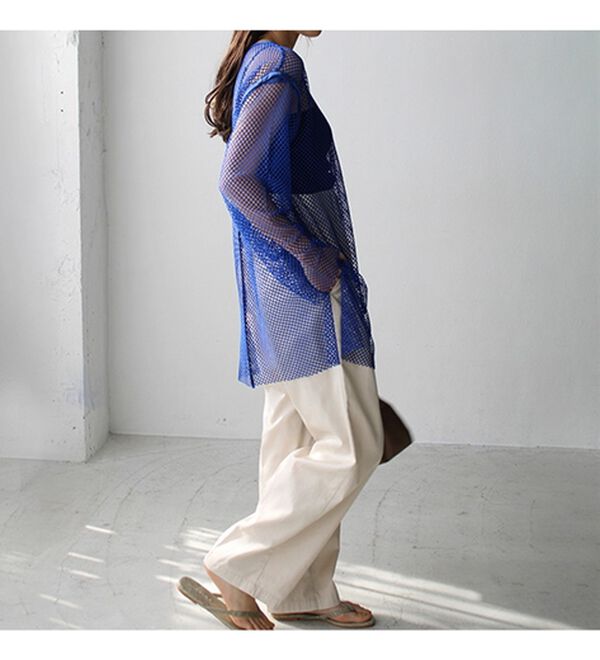 GeeRA（ジーラ）の「メッシュ素材２ＷＡＹプルオーバー（カットソー）」｜詳細画像