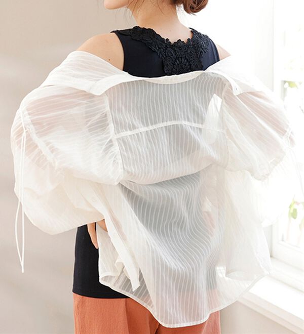 LAVIENNE（ラヴィエンヌ）の「カップ付バックレースタンクトップ（肌着・インナーウェア）」｜詳細画像