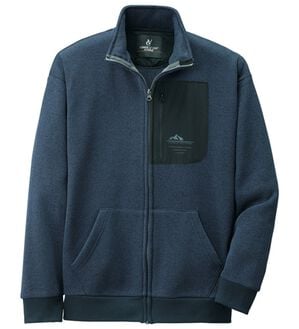 「＜コムルヴァン・オム＞オールマイティフリースジャケット（メンズパーカー）」｜杢ネイビー