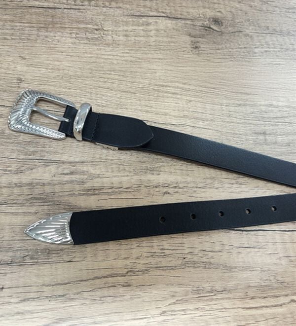 「【Lee】25mm細め紳士牛革レザーウエスタンベルト（メンズベルト）」｜詳細画像