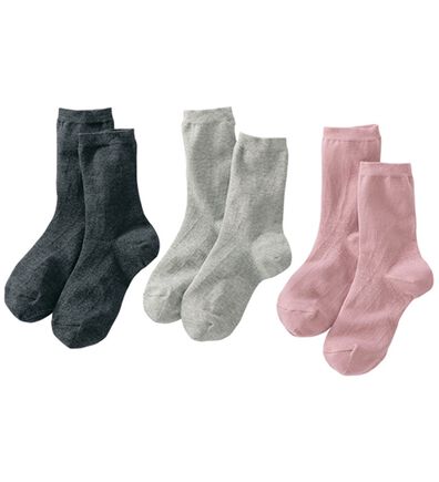 「【３足組】するっとはける歩行サポートソックス（靴下・ストッキング）」