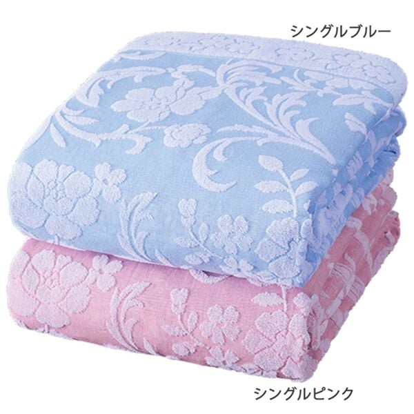 「今治産ワイドジャカード織タオルケット（肌掛布団・タオルケット）」｜詳細画像