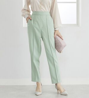 BELLUNA（ベルーナ）の「桜オイル加工テーパードパンツ（テーパードパンツ）」｜ミント