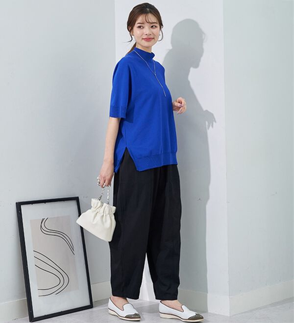 BELLUNA（ベルーナ）の「下半身カバーコクーンシルエットパンツ（フルレングスパンツ）」｜詳細画像