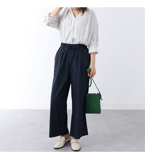 BELLUNA（ベルーナ）の「サラリ快適！ビンテージ調美脚ワイドパンツ（ワイドパンツ・ガウチョ）」｜詳細画像