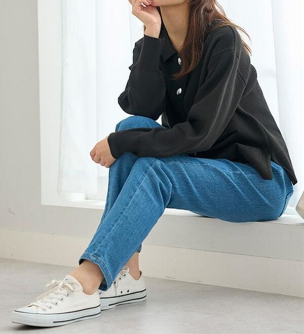 BELLUNA（ベルーナ）の「新！裏起毛スーパーストレッチ素材デニムパンツ（フルレングスパンツ）」｜詳細画像