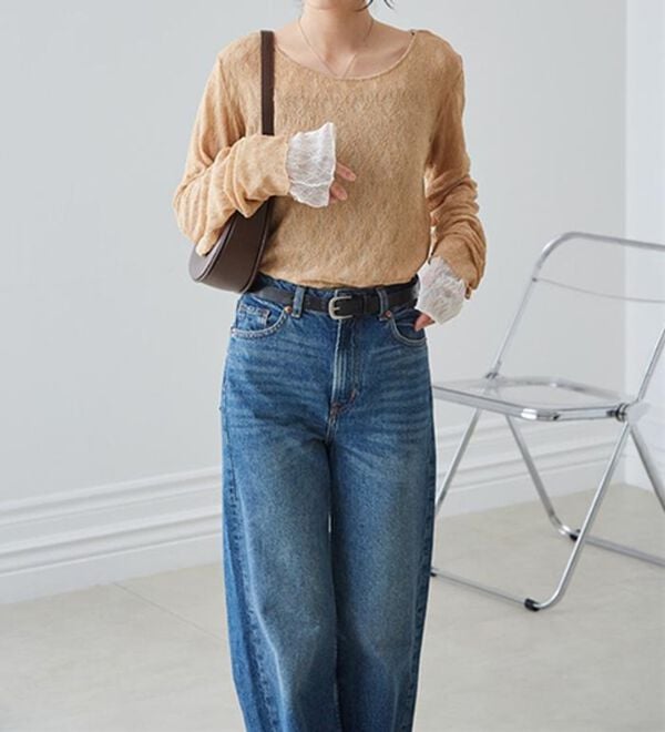 RANAN（ラナン）の「リバーシブルシアーレースＴ（カットソー）」｜詳細画像