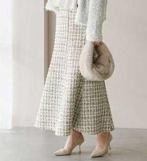 RANAN（ラナン）の「ツイードマーメイドスカート（ロングスカート）」｜詳細画像