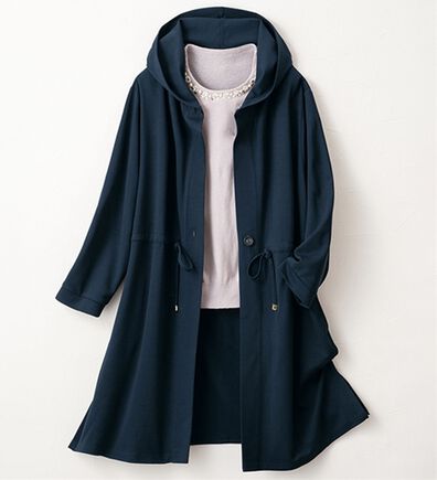 ルフラン（ルフラン）の「季節を繋ぐきれいめロングパーカー（パーカー）」