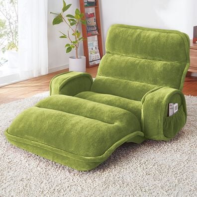 iellio（イエリオ）の「ＮＥＷ収納簡単低反発もこもこ座椅子＜１人掛け・リクライニング・フロアチェア・ごろ寝マット・ロングマット・長座布団＞（座椅子）」