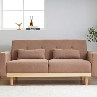 iellio（イエリオ）の「木飾り付ワイドソファＬｉｌｙｙａ＜２．５人掛＞（ソファ）」