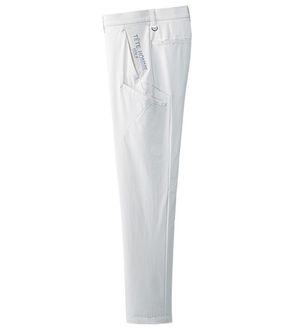 「＜テットオム＞接触冷感３Ｄアクティブストレッチパンツ（メンズスラックス）」｜ホワイト