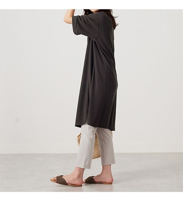 BELLUNA（ベルーナ）の「かのこ素材裾ラウンドチュニックワンピース（チュニックワンピース）」｜詳細画像