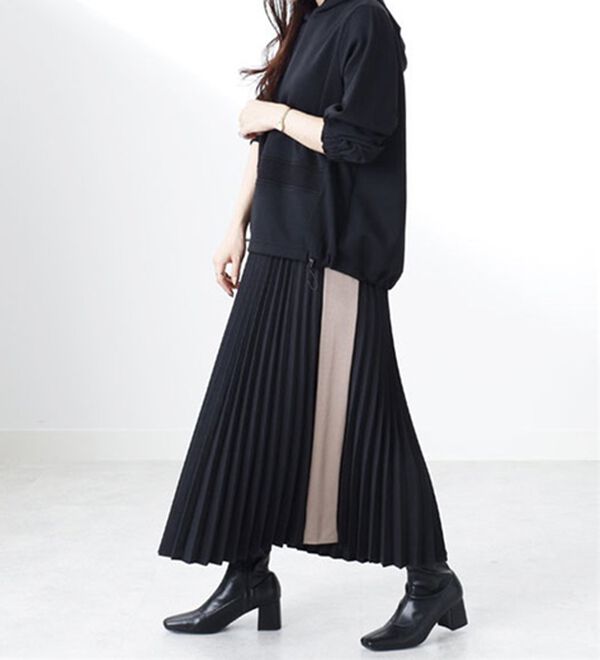 BELLUNA（ベルーナ）の「【Ｌａｇｒｉｌｕａ】配色ライン使いプリーツスカート（ロングスカート）」｜詳細画像