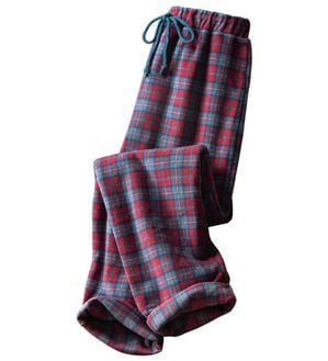 LAVIENNE（ラヴィエンヌ）の「肌側綿１００％あったかフリースボトム（その他パンツ）」｜レッドチェック