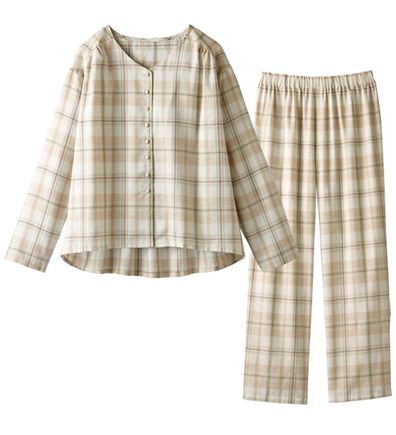 YU'NOW（ユナウ）の「レーヨンブレンド先染めパジャマセット（パジャマ・ルームウェア）」