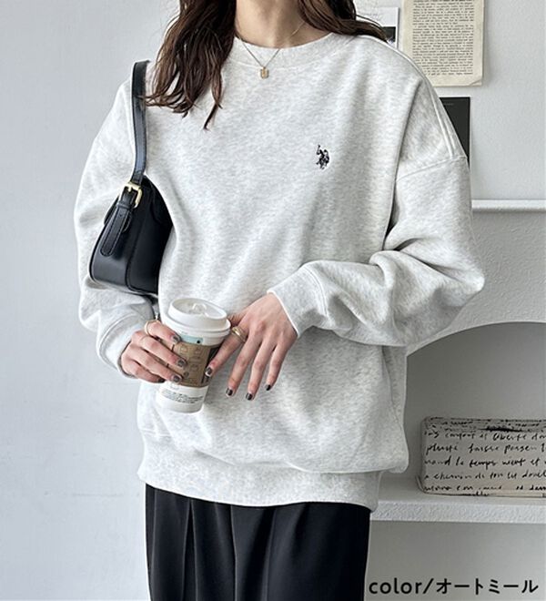 GeeRA（ジーラ）の「【U.S. POLO ASSN.】表ピーチ裏起毛スウェット（トレーナー・スウェット）」｜詳細画像