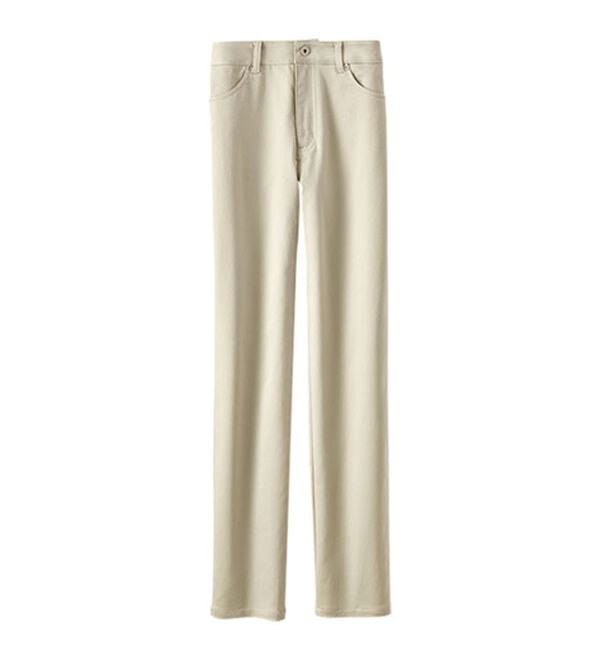 BELLUNA（ベルーナ）の「サラリ速乾！綿サテンストレッチカラーパンツ（フルレングスパンツ）」｜詳細画像