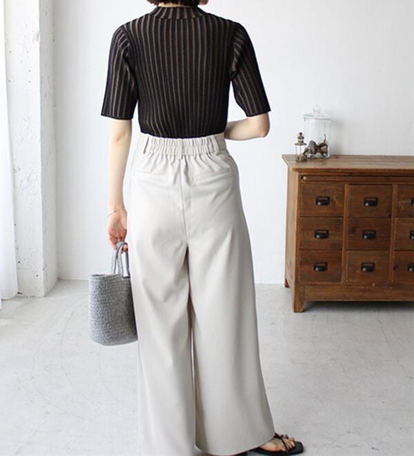 GeeRA（ジーラ）の「配色リブハイネックニット（ニット・セーター）」｜詳細画像