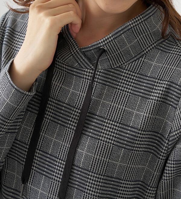 BELLUNA（ベルーナ）の「まるで着る毛布！静電防止付裏ファーフード風チュニック（チュニック）」｜詳細画像