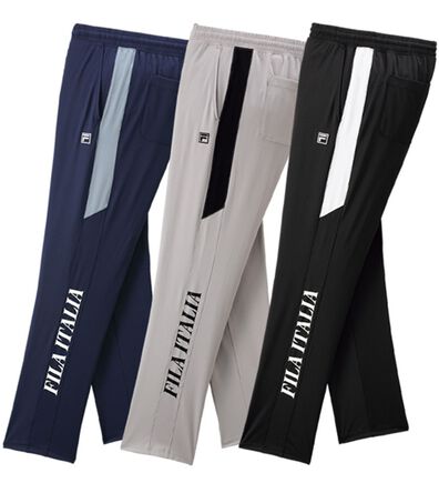 「【３本組】＜フィラ＞接触冷感ジャージパンツ（メンズフルレングスパンツ）」