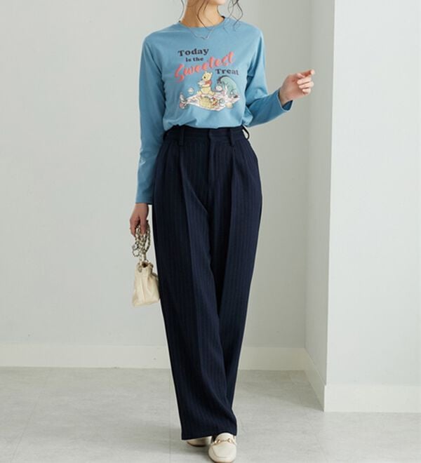 BELLUNA（ベルーナ）の「＜Ｄｉｓｎｅｙ>【プー】発砲プリント長袖Tシャツ（カットソー）」｜詳細画像