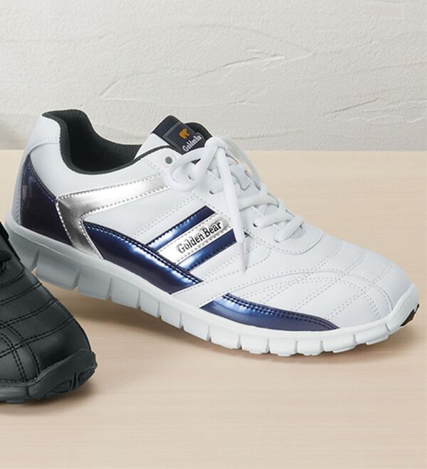 「＜ゴールデンベア＞軽量設計カジュアルスニーカー（メンズスニーカー）」｜スニーカーネイビー