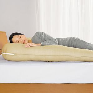 「包み込まれる幸せＵ字抱き枕（枕）」｜綿ニットモカ