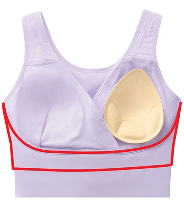 「【２色組】お腹スッキリカップ付インナー（ブラトップ・カップ付きインナー）」｜詳細画像