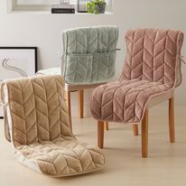 iellio（イエリオ）の「あったかフランネルチェアカバー＜座椅子カバー・こたつ椅子カバー・吸湿発熱・抗菌防臭＞（チェアカバー・チェアパッド）」