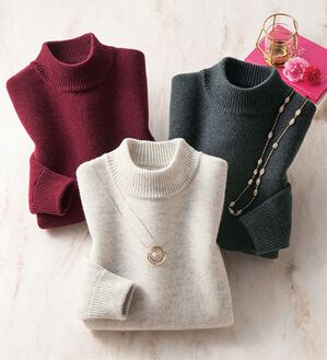 ルフラン（ルフラン）の「【３色組】新！洗えるウール１００％セーター（ニット・セーター）」｜3色組