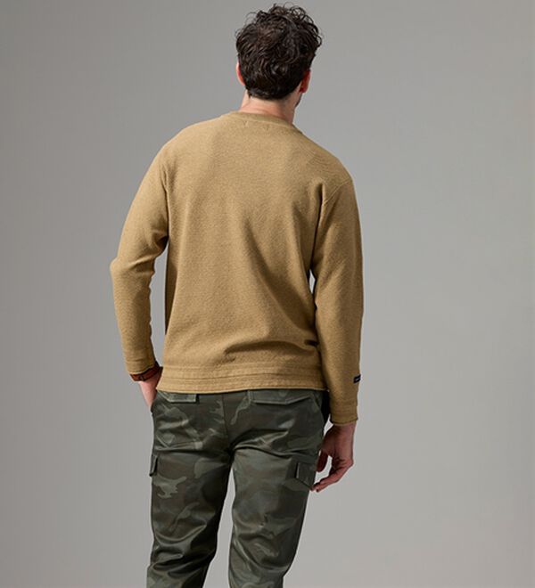 「＜コムルヴァン・オム＞大人の上品ニットＴシャツ（メンズカットソー）」｜詳細画像