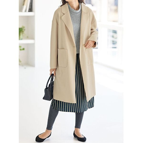 BELLUNA（ベルーナ）の「シャツデザインドッキングワンピース（ドッキングワンピース）」｜詳細画像