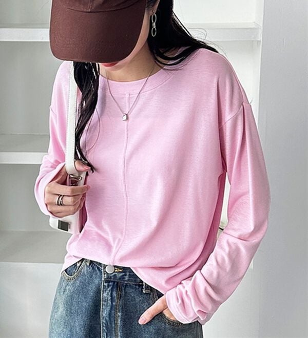 GeeRA（ジーラ）の「着回し自在！スラブシアートップス（カットソー）」｜詳細画像