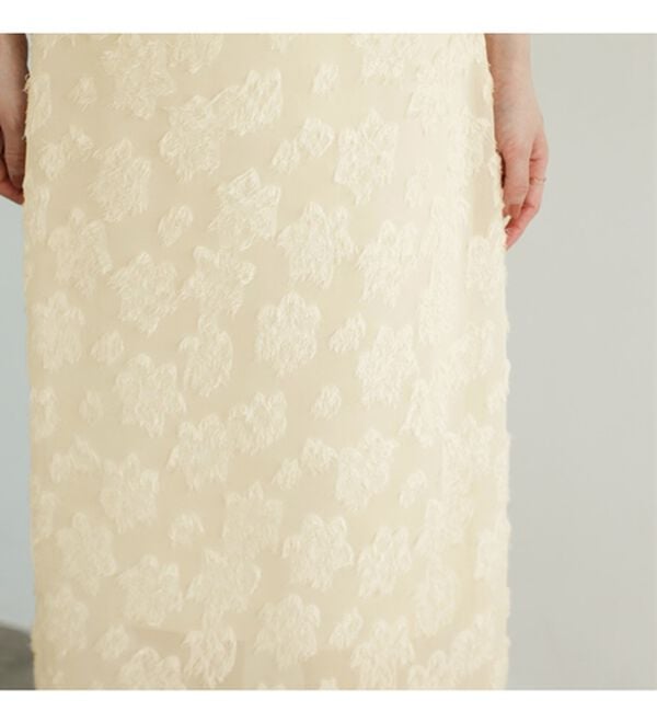 GeeRA（ジーラ）の「フリンジシアージャカードタイトスカート（ロングスカート）」｜詳細画像