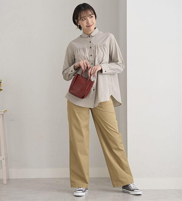 BELLUNA（ベルーナ）の「大人のきれいめベイカーチノパンツ（フルレングスパンツ）」｜詳細画像