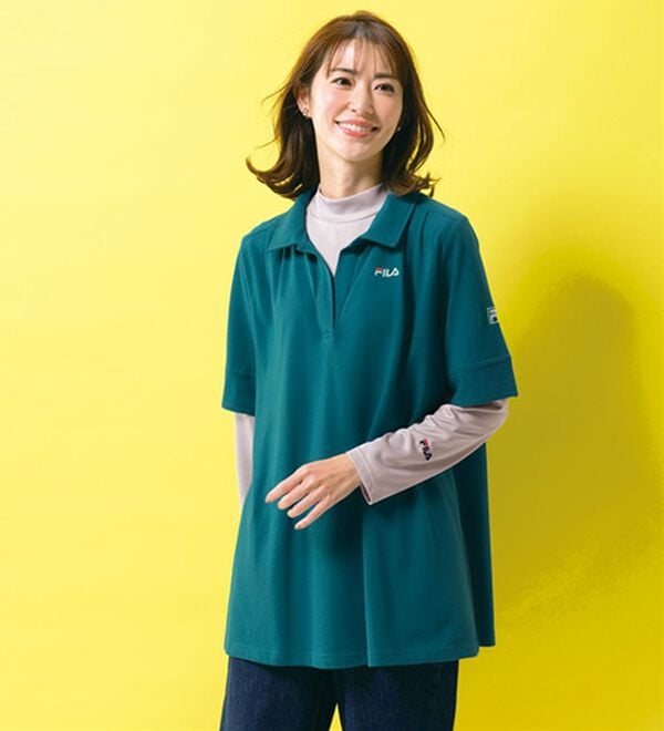 ルフラン（ルフラン）の「【３点セット】＜ＦＩＬＡ＞涼やか！インナー付ポロ（ポロシャツ）」｜詳細画像