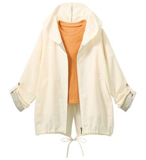 ルフラン（ルフラン）の「綿麻ゆったりサマーブルゾン（ブルゾン）」｜生成り