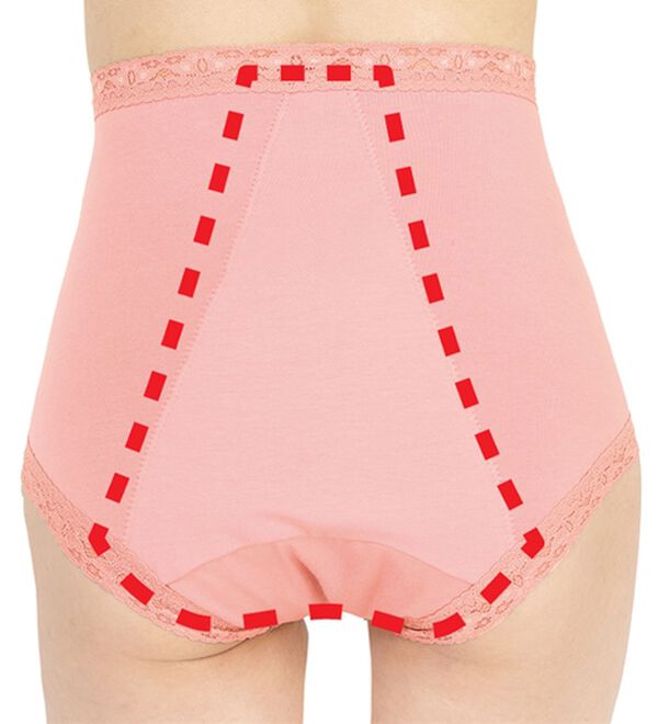 「【４色組】腰まで安心！尿漏れパッド対応ショーツ４色組（安心ショーツ）」｜詳細画像