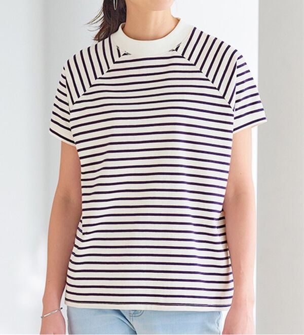 BELLUNA（ベルーナ）の「華奢見せ！しっかり素材コットン１００％Ｔシャツ（カットソー）」｜詳細画像