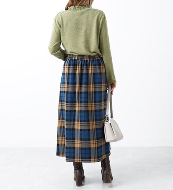 BELLUNA（ベルーナ）の「杢調素材シャーリング使いプルオーバー（カットソー）」｜詳細画像