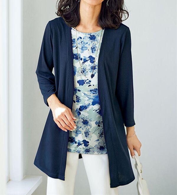 BELLUNA（ベルーナ）の「夏の旅行にはひんやりが嬉しい！重ねデザインプルオーバー（カットソー）」｜詳細画像